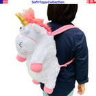 New Despicable Me Unicorn Plush Backpack Soft Stuffed Animal School Bag Gift