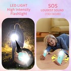 Rechargeable Personal Safety Alarm 130db Self Defense Keychain With Sos Light