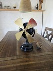 Vintage 1901 Ge General Electric Pancake Brass Blade Fan 12 