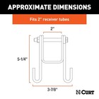 Curt 45806 Trailer Safety Chain Hook Retainer Clamps To 2  shank