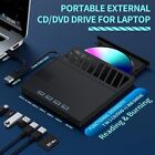 External Cd dvd Drive 4 Usb 3 0 Ports  Compatible With Windows 11 10  Linux  Mac