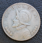 1931 Panama Un Balboa Philadelphia Mint 0 900 Silver 1 Lvb8 90