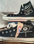 Vintage 1990s Converse All Star Dennis Robman Tattoo Sued Hi Top Usa Size 5 5
