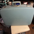 Vintage Ks Royal Traveler Blue Suitcase Hard Case 15    X 13    X 6    Luggage