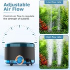 Aquarium Air Pump Dual Outlet  Quiet Powerful Fish Tank Aerator 4w 8w  Adjustabl