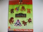 The Lion King 2  Simba s Pride   complete 8 Toy Set   Nip Mcdonald s 1998