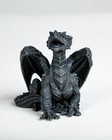 Fierce Mini Dragon Gargoyle  1  Hand Painted  stone  Finish Gothic Statues