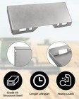 Steel Quick Tach Attachment 1 4  1 2  3 8  Skid Steer Mount Plate Adapter Loader