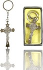 Set 12 X Crucifix Jesus Keychain keyring Holy Cross Fob Religious Catholic Gift