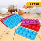6pcs Silicone Molds Puppy Dog Paw And Bone  Elegant Chocolate Molds For Baking