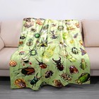 Cozy Fleece Blanket Insect Pattern Soft Lightweight Throw All Season