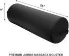 Jumbo Full Round Bolster Pillow  Black  Oil