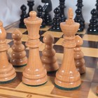Vintage Staunton Boxwood Weighted Chess Set   Handmade Board - King 3 5 