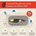 Canned Sardines With Lemon And Olive Oil By Jose Gourmet  Wild Pack Of 8