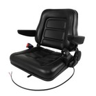 Universal Black Tractor Seat Adjustable Belt Pvc Forklift Seat W  Seat Switch