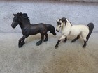 2 Schleich Horse Figures 2005 Brown Friesian Mare 2007 Tennessee Walker Stallion