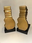 Vintage Pm Craftsman Colonial Librarian Cast Metal Bookends Usa