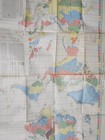 Vintage 1976 Standard Time Zone Chart Of The World Map 22nd Edition 1976 Folded