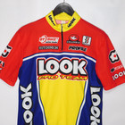 Look Pro Team Made In Italy Quarter Zip Short Sleeve Cycling Jersey Size 5 Or Xl