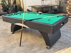 7ft Pool Table Billiards Game Room Table For Family W  Cue Sticks Billiard Balls