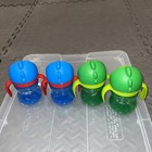 Used Lot Philips Avent Sippy Cup 9 Oz Blue Green