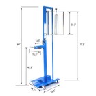 Mobile Pallet Stretch Wrap Machine Manual Pallet Wrapper With Adjustable Height