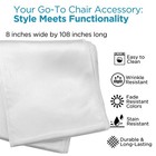 Satin Chair Sash Bow 6x108 Inch Cover Tie Back 28 Colors Wedding Party Banquet