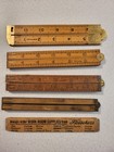 Vtg Lufkin  372 12  Boxwood Folding Ruler Plus More