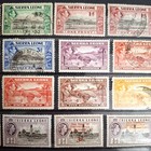 Stamps Of Sierra Leone  West Africa 1940s Mnh  Regummed  Mng  Used   Vf