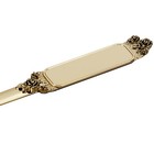 24k Gold Plated Letter Opener Knife     Antique Golden Rose Design - Flat Ergonomi