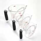 3-piece Good Grips Angled Plastic Standard Measuring Cup Set With Black Handle