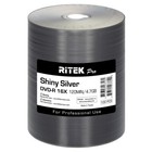 100 Pack Ritek Pro Dvd-r 16x 4 7gb Shiny Silver Lacquer Blank Recordable Disc