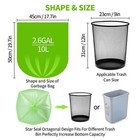 200 Counts 2 6 Gallon Biodegradable Trash Bags   Ecofriendly Unscented 10l Sma