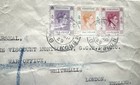 Hong Kong 1949 Reg Cover To Uk kgvi Tri-color Frank 1 9   rasc Capt Signed  r601