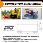 Hydraulic Trencher Attachment Fit Cat Bobcat Skid Steer Loader Quick Attach