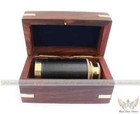 Vintage Leather Antique Brass Telescope Marine Nautical Pirate Spyglass Scope