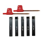 5 Pc 3 8   Shank Indexable Carbide Insert Lathe Turning Tool Bit Set