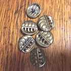 Art Nouveau Brass Buttons Lot Vintage Open Work 18mm  6  Vintage Antique