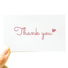 100 Little Thank You Cards Gold Heart Design Bulk Thank You Notes For All