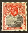 Travelstamps  St  Helena Stamps Scott  62 - 1d King George V Mint Mogh