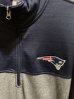 New England Patriots Men   s Quarter Zip Pull Over Jacket Nfl