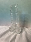 Vintage Hand Cut Glass Perfume Bottle Dauber 5 5  Tall 