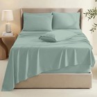 Bed Sheets  Luxury Soft 6 Piece Bed Sheet Set Extra Deep Pocket Fitted Sheets Fi