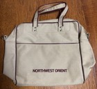 Vintage Northwest Orient Airlines premium Cabin Service Bag 747 Flights Us asia