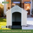Large Dog House Plastic Outdoor Indoor Waterproof Doghouse Pet Dog Kennel