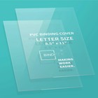200 Pack 6 Mil Pvc Clear Binding Covers  8 5 X 11 In  Letter Size  Squa