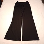 Body Wrappers Boys Knit Dance Pants Size M Black Flared boot Cut Band Waist  Lnc
