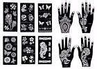 Reusable Stencils For Henna Tattoo  10 Sheets   Body Art Temporary Tattoo 