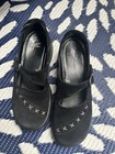Dansko Mary Jane Black Suede Clogs Women   s Size 37