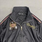 Coogi Black Full Zip Up Track Jacket Size Xl